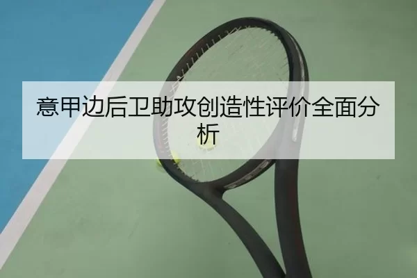 意甲边后卫助攻创造性评价全面分析